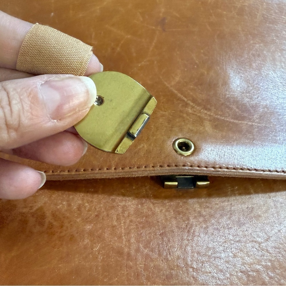 Madewell The Abroad Leather Shoulder Crossbody Brown Bag Purse L4913 flaw snap - Picture 5 of 8